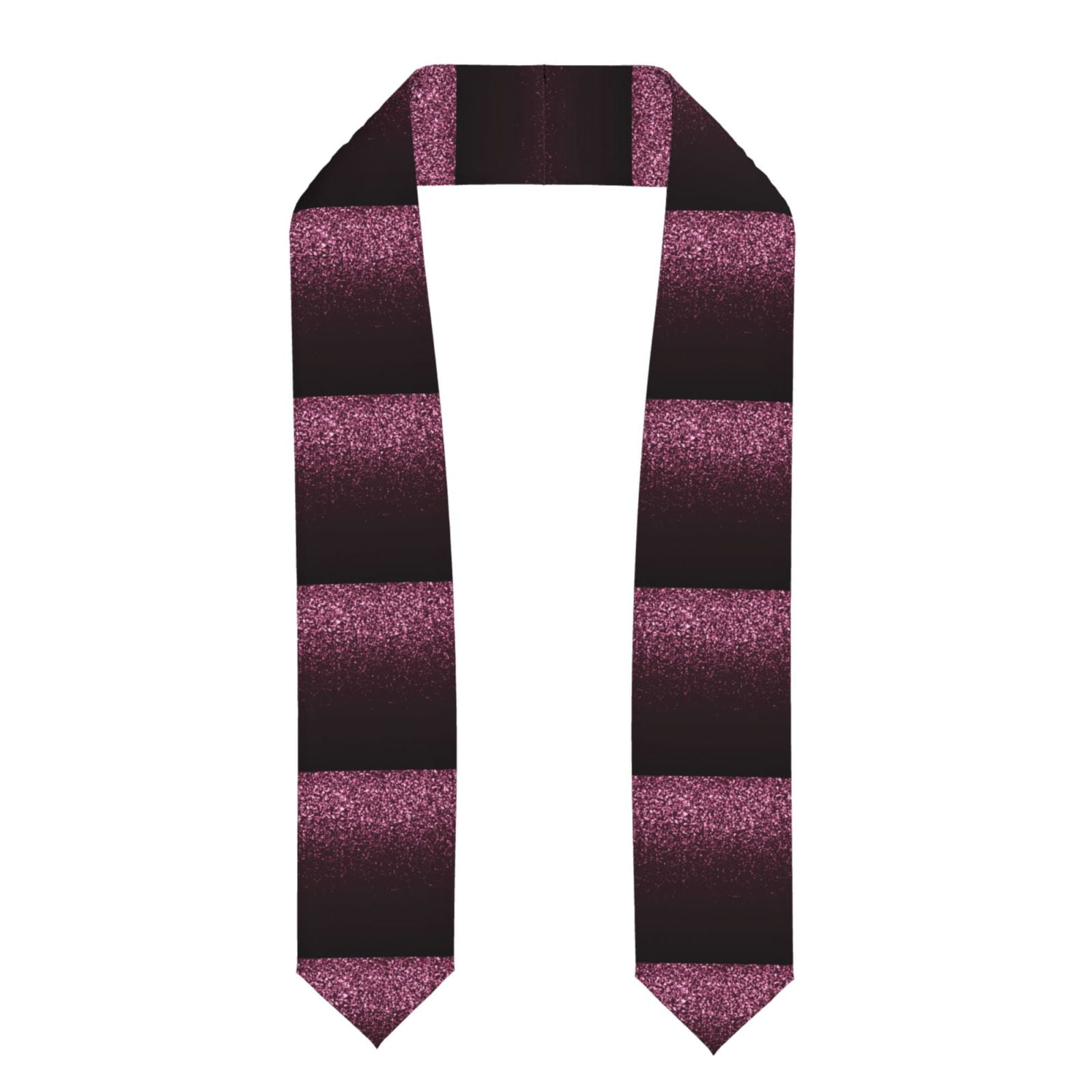 Zufioo Pink Glitter Sparkles A Print Graduation Shawl Ribbon ...