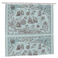 thumbnail image 1 of Zufioo Pirate Adventure Map Pattern Shower Curtain 72x72in, Waterproof Curtain for Bathroom-Waterproof, Mildew-proof, Quick-drying,Home Bathroom Supplies-One Size, 1 of 9