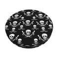 thumbnail image 1 of Zufioo Pirate skulls Print Round Bar Chair Cushion Cover, Elastic Round Stool Protector, Dustproof and Non-slip Bar Kitchen Restaurant Chair Mat-12 inch, 1 of 7