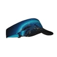 thumbnail image 1 of Zufioo Planet Earth Print Adult Hollow Hat, Sun Protection Sports Hat - Sweat-absorbent, Adjustable Velcro Style, Unisex, Suitable for Outdoors, 1 of 7