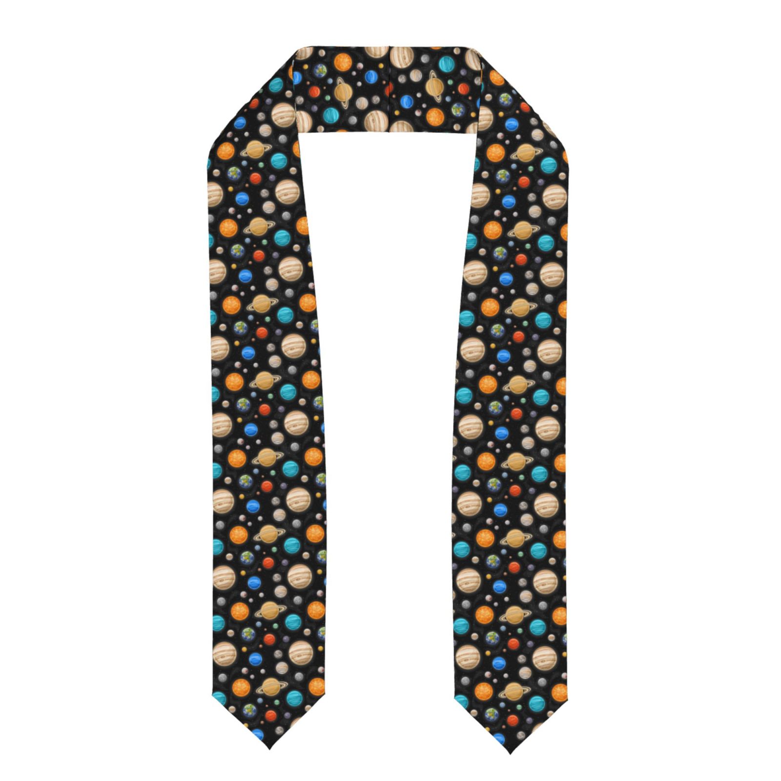Zufioo Planets In Deep Space Print Graduation Shawl Ribbon, Graduation ...