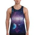 thumbnail image 1 of Zufioo Planets Stars And Galaxies1 Print Men's Vest, Sleeveless Quick-drying Muscle T-shirt, Suitable for Sports Fitness, Home Leisure Wear-XX-Large, 1 of 7