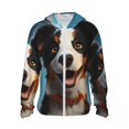 Zufioo Playful Smile Cute Dog Sun Shirt for men and women,Sun Hoodie