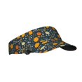 thumbnail image 1 of Zufioo Pumpkin Print Adult Hollow Hat, Sun Protection Sports Hat - Sweat-absorbent, Adjustable Velcro Style, Unisex, Suitable for Outdoors, 1 of 7
