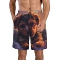 thumbnail image 1 of Zufioo Puppy Lying On A Cloud for Men's Casual Beach Shorts, Sports Fitness Quick-drying Drawstring Shorts with Pockets for Home Wear-Medium, 1 of 6