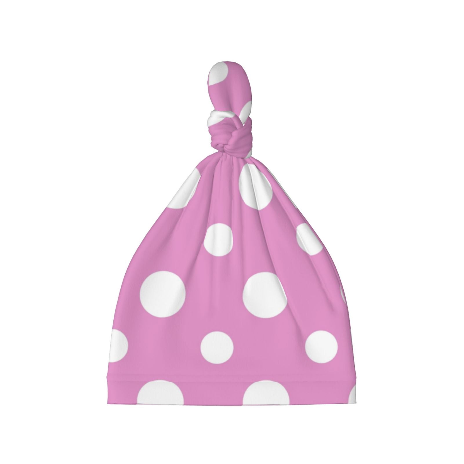 Babyhug 100% Cotton Woven Caps with Solid Polka Dots & Floral Print Pack of 3 - Blue Pink & White