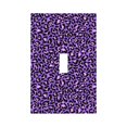 thumbnail image 1 of Zufioo Purple Leopard Print Switch Wall Plate, Dustproof and Heat-resistant Decorative Wall Switch Cover, Suitable for Residential and Commercial Areas-Mid-size, 1 of 8