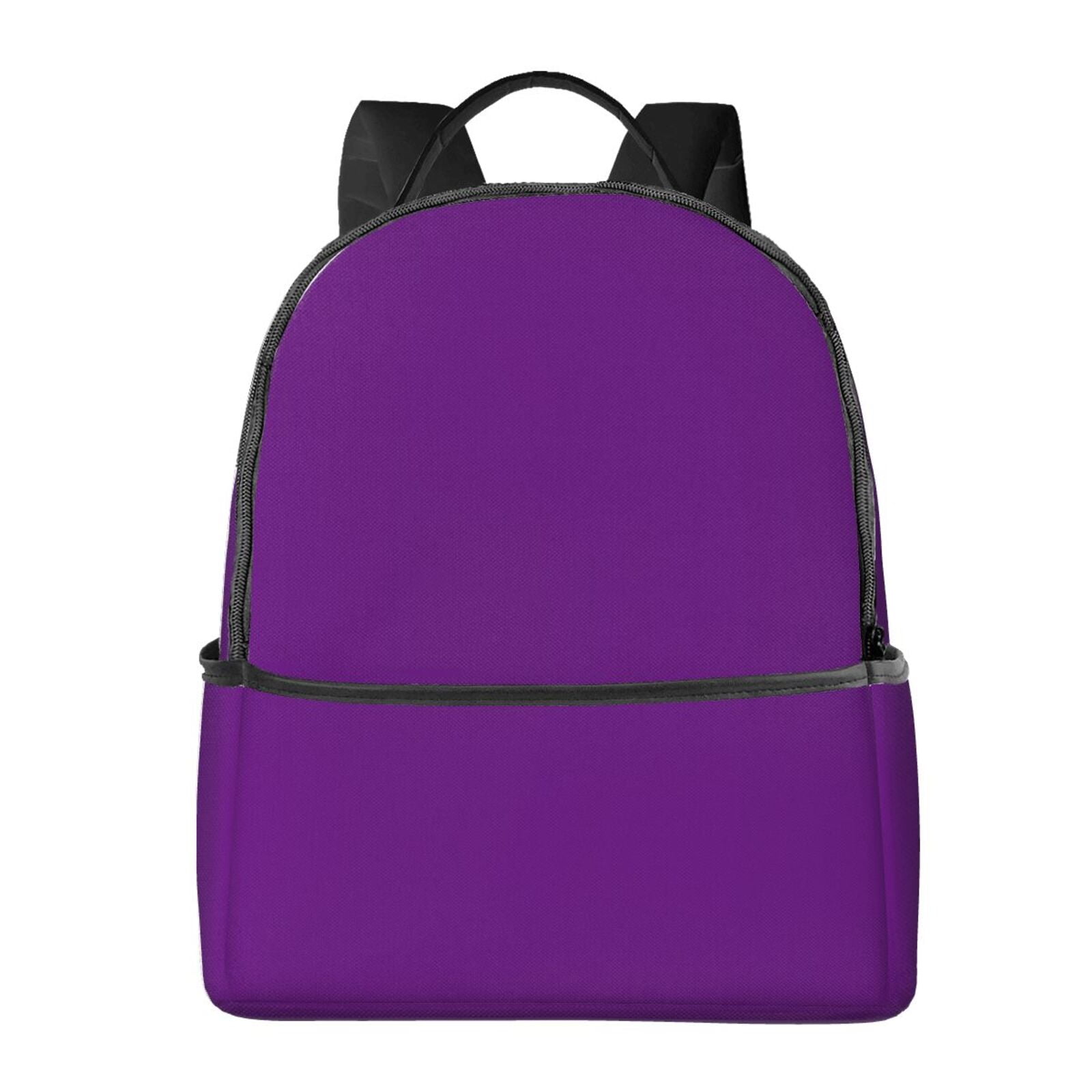 Zufioo Purple Print Fashion Large Capacity Backpack