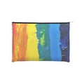 thumbnail image 1 of Zufioo Rainbow Colored Print DuPont Paper Portable Toiletry Bag, 8.9x6.5 inch Zippered Hand-held Paper Cosmetic Bag Storage Tool Kit, 1 of 7