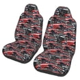 thumbnail image 1 of Zufioo Red And Blue Cars Full Set Car Seat Covers with Soft Padding 2PCS Universal Auto Front Seats Protector Fits Cars, SUVs, Sedans, and Trucks, 1 of 7