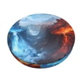 thumbnail image 1 of Zufioo Red And Blue Fire Mountains Print Round Bar Chair Cushion Cover, Elastic Round Stool Protector, Dustproof and Non-slip Bar Kitchen Restaurant Chair Mat-13 inch, 1 of 7