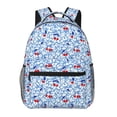thumbnail image 1 of Zufioo Red Cherries Print Casual Student Backpack, Adjustable Shoulder Straps Multi-Function Multi-Pocket Sports Bag Travel Backpack, Unisex-One Size, 1 of 5