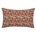 thumbnail image 1 of Zufioo Red Houses Print Double-Sided Throw Pillow Cover, Pillow Protector Home Decor - With Hidden Zipper, Suitable for Bedroom, Living Room, Car Interior-20"x30", 1 of 6