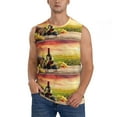Zufioo Red Wine Glasses Men's Tank Top,Men's Sleeveless Muscle Shirts