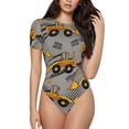 thumbnail image 1 of Zufioo Retro Excavator Women's Shapewear Bodysuits, Slimming Fit Body Suit,One Piece Bodysuit,Body Shaper,Easy To Put On and Take Off -Small, 1 of 7