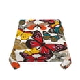 thumbnail image 1 of Zufioo Retro Floral Butterfly Print Square Decorative Tablecloth, Wrinkle-resistant, Waterproof and Oil-resistant Tablecloth Coffee Table Cloth, Suitable for Restaurants-54"x54", 1 of 8
