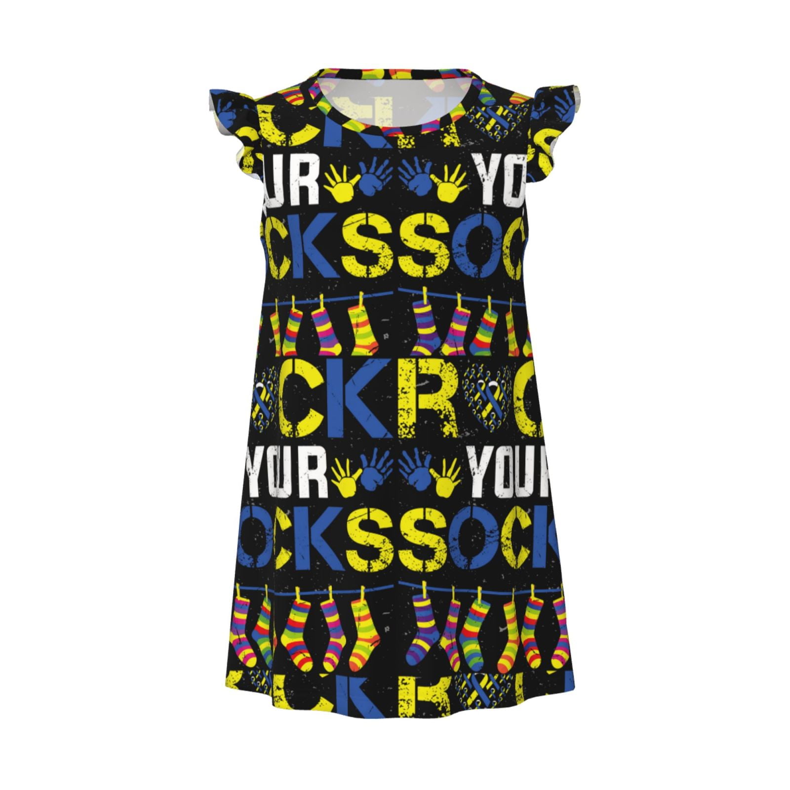 Zufioo Rock Your Socks Girls Nightgowns Toddler Girl Pajamas Soft