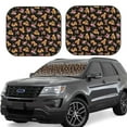 thumbnail image 1 of Zufioo Rose Flower Bear Print Folding Car Windshield Sun Visor, Anti-ultraviolet Sun Visor, Suitable for Trucks, Vans Car Accessories-Small, 1 of 6