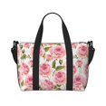 thumbnail image 1 of Zufioo Rose Flowers Pattern Hand-held Travel Bag, Waterproof Adjustable Shoulder Strap Crossbody Duffel Bag, Suitable for Work, Short trips, Sports, 1 of 8