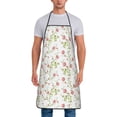 thumbnail image 1 of Zufioo Roses Flowers Print Tie-up Apron, Unisex Kitchen Apron - Oil-proof, Stain-proof and Waterproof, Suitable for Restaurants and Service Industries-One Size, 1 of 9