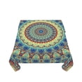 thumbnail image 1 of Zufioo Round Mandala1 Print Square Decorative Tablecloth, Wrinkle-resistant, Waterproof and Oil-resistant Tablecloth Coffee Table Cloth, Suitable for Restaurants-60"x60", 1 of 8