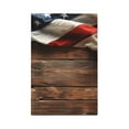 thumbnail image 1 of Zufioo Rustic American Flag Wood Print Switch Wall Plate, Dustproof and Heat-resistant Decorative Wall Switch Cover, Suitable for Residential and Commercial Areas-Mid-size, 1 of 7