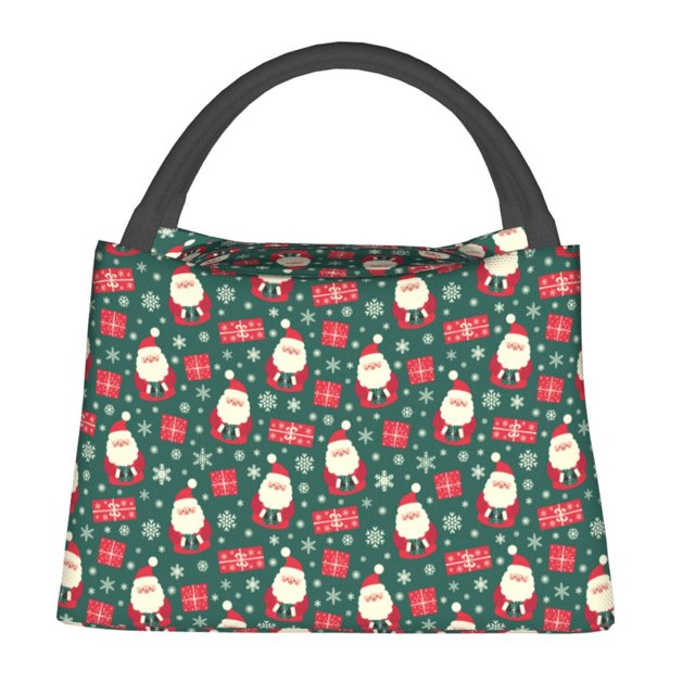 Zufioo Santa Claus Insulated Reusable Grocery Bags,Cooler Bag,Food