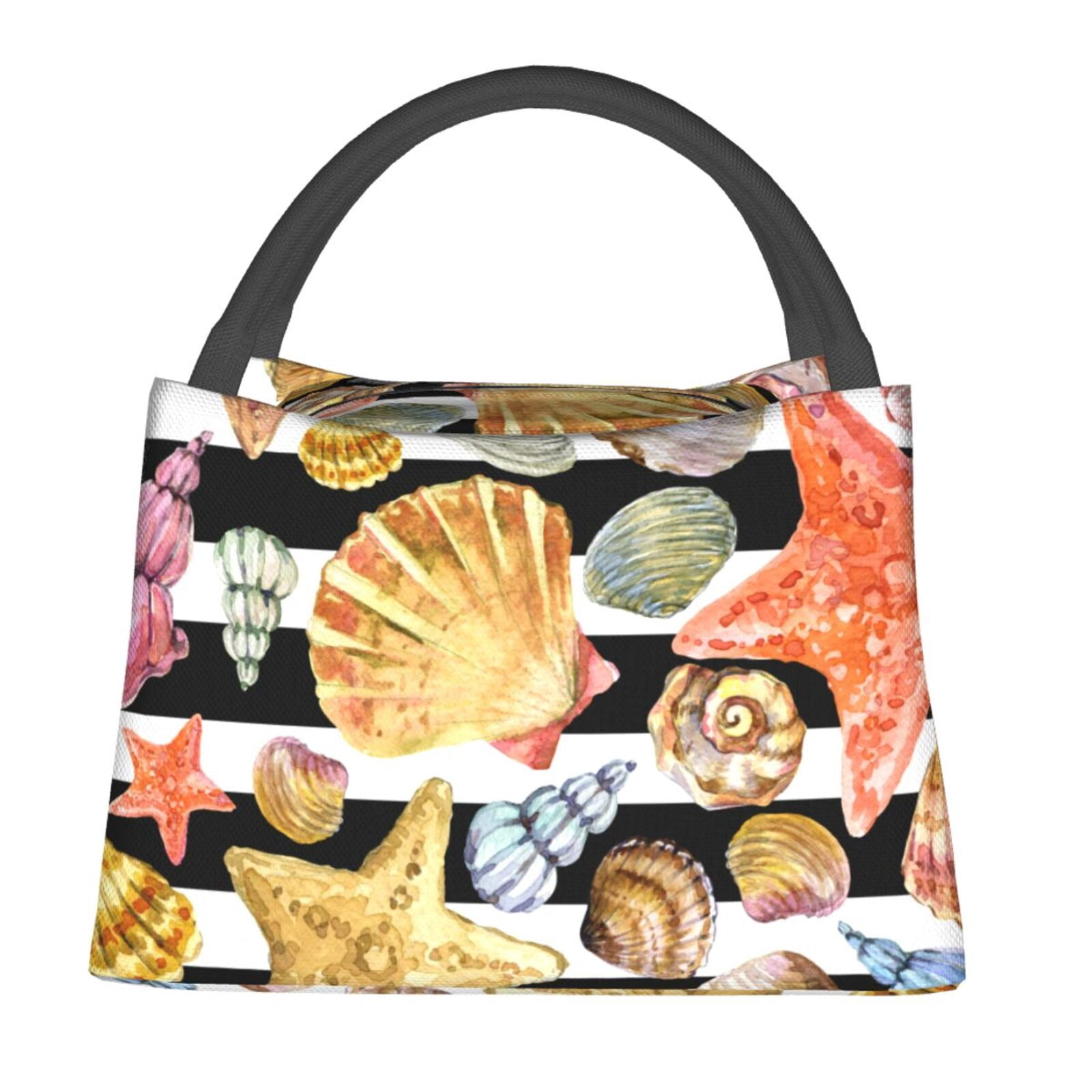Loft Shell Bag Zufioo Sea Shell Insulated Reusable Grocery Bags,Cooler Bag,Food ...