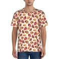 thumbnail image 1 of Zufioo Sea Shells Print Men's Baseball Short Sleeve, Moisture Wicking Button-Down Hip Hop Tee-XX-Large, 1 of 7