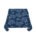 thumbnail image 1 of Zufioo Sea Turtle Print Square Decorative Tablecloth, Wrinkle-resistant, Waterproof and Oil-resistant Tablecloth Coffee Table Cloth, Suitable for Restaurants-60"x60", 1 of 8
