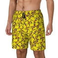 Zufioo Skateboard Mens Swimsuit Trunks with Compression Liner,Quick Dry