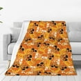 Zufioo Skulls Fleece Blanket Queen Size,Plush Bed Blanket,Ultra Soft