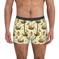 thumbnail image 1 of Zufioo Snail With Mushrooms Print Men's Boxer Briefs, Moisture Wicking Boxer Briefs Underwear-X-Large, 1 of 5