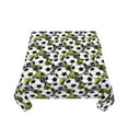 thumbnail image 1 of Zufioo Soccer and Football Print Square Decorative Tablecloth, Wrinkle-resistant, Waterproof and Oil-resistant Tablecloth Coffee Table Cloth, Suitable for Restaurants-54"x54", 1 of 8