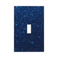 thumbnail image 1 of Zufioo Sparkling Blue Glitter Print Switch Wall Plate, Dustproof and Heat-resistant Decorative Wall Switch Cover, Suitable for Residential and Commercial Areas-Mid-size, 1 of 8