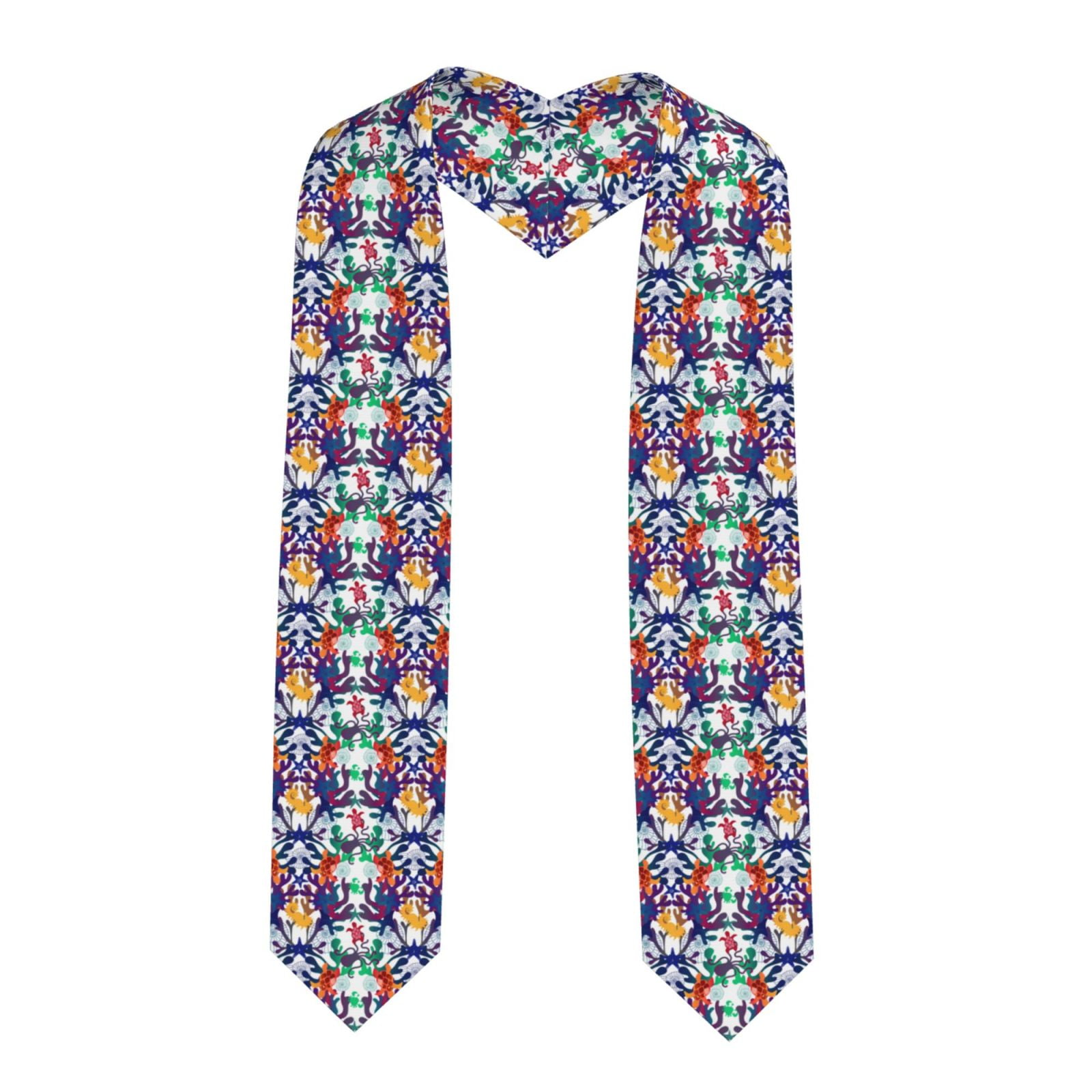 Zufioo Starfish And Turtle Print Graduation Shawl Ribbon, Graduation ...