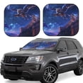 thumbnail image 1 of Zufioo Starry Sky Wall Flying Tiger Print Folding Car Windshield Sun Visor, Anti-ultraviolet Sun Visor, Suitable for Trucks, Vans Car Accessories-Medium, 1 of 6