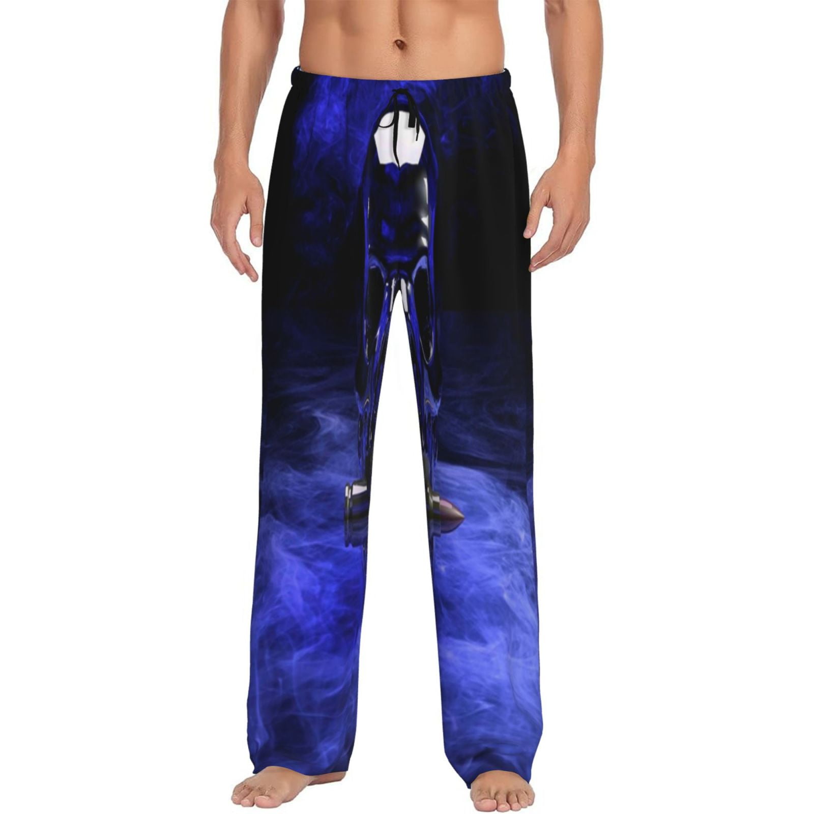 Zufioo Steel Skull Mens Pajama Pants Sleep & Lounge Pants Sleepwear
