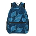 thumbnail image 1 of Zufioo Stingray Print Casual Student Backpack, Adjustable Shoulder Straps Multi-Function Multi-Pocket Sports Bag Travel Backpack, Unisex-One Size, 1 of 5