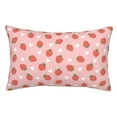 thumbnail image 1 of Zufioo Strawberry Print Double-Sided Throw Pillow Cover, Pillow Protector Home Decor - With Hidden Zipper, Suitable for Bedroom, Living Room, Car Interior-14"x20", 1 of 6