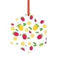 thumbnail image 1 of Zufioo Strawberry and Lemon Print Large Acrylic Christmas Ornaments, Suitable for Christmas Tree Christmas Holiday Party Pendant Decorations-Hexagon, 1 of 7