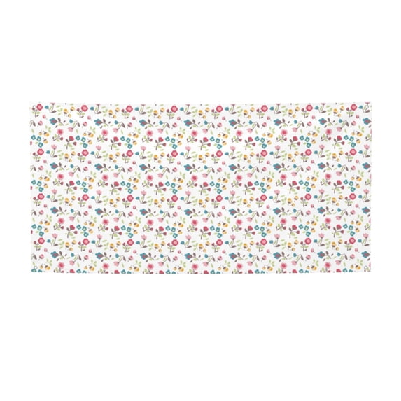 Zufioo Summer Floral Print Holiday Banners, Party Banners, Hanging Flags, Bar Shopping Mall Garden Wall Decorations, Holiday Decoration Supplies-Medium