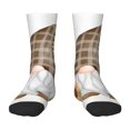 thumbnail image 1 of Zufioo Sunflower Gnomes 4 Print Children's Mid-tube Socks, Contrast Color High Elastic Sports Socks - Sweat-absorbent, Warm, Suitable for Children Aged 6-10, 1 of 5