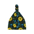 thumbnail image 1 of Zufioo Sunflowers And Blue Flower Baby Beanie Hats Soft Knotted Caps for Infant Baby Girls Boys Caps 0-6 Months, 1 of 5