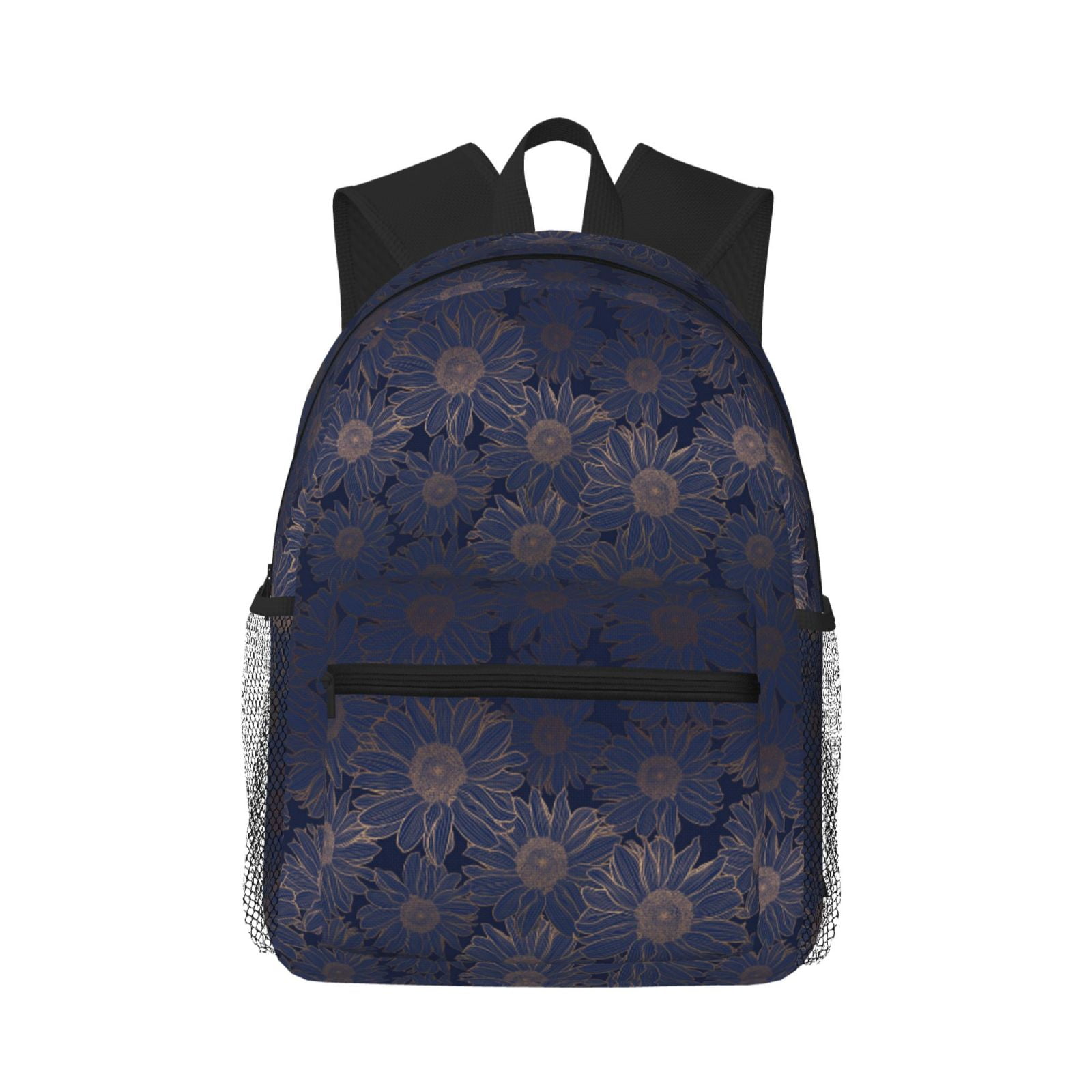 Zufioo Sunflowers Backpack for Women Men, Waterproof High School