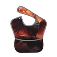 thumbnail image 1 of Zufioo Sunset Blossoms Phoenix Perch Print Toddler Adjustable Waterproof Bib, 11.6x15 Inch Feeding Bib Suitable for 6-24 Month Babies, 1 of 8