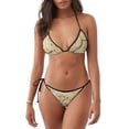 thumbnail image 1 of Zufioo Taco Tortillas for Women's Bikini Set,High Elastic Swimsuit and Swim Trunks Two-piece Set-Removable Chest Pad,Strap Style,Pool and Beach Swimwear-Large, 1 of 7
