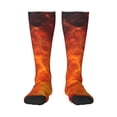 thumbnail image 1 of Zufioo Tennis Ball In Fire Print Long High Thigh Socks Knee-High Warm Stocking Women Boot Sock Leg Warmer High Socks for Daily Wear, Cosplay, 1 of 6