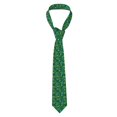 thumbnail image 1 of Zufioo Tennis Rackets and Balls Print Men's Silk Tie, Business Suit Tie - Anti-floating Buckle Design, Clothing Accessories Suitable for Business, Daily Life, Banquets, 1 of 7