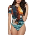 thumbnail image 1 of Zufioo Textured Bald Eagle Women's Shapewear Bodysuits, Slimming Fit Body Suit,One Piece Bodysuit,Body Shaper,Easy To Put On and Take Off -, 1 of 7